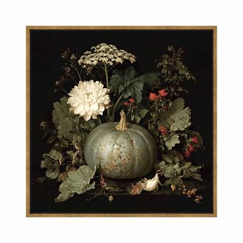 Martha Stewart Bedford White Pumpkin Study Framed Canvas Wall Art