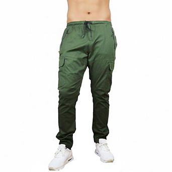 Blu Rock Men's Cotton Flex-Stretch Cargo Jogger