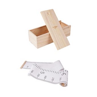 Growth Chart Wall Canvas Height Ruler Wooden Storage Box Waterproof Measuring Decor Baby Shower Gift