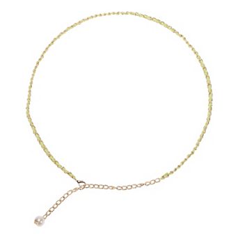 Pearl Accent Thin Waist Chain Fashion Dress Ornament Accessory 1 pc