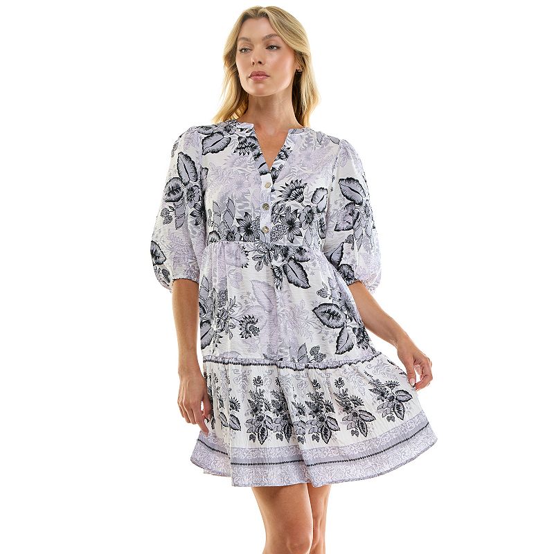 Women's Luxology Flounce V-Neck Dress