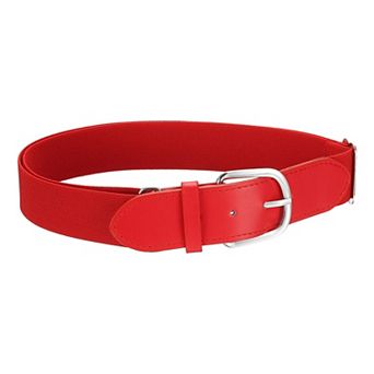 Baseball Belt Softball Belt PU Leather Adjustable Elastic