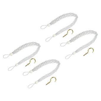 4 pc Curtain Tiebacks Braided Drapery Holdback Holder Decorative