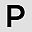 White Letter P