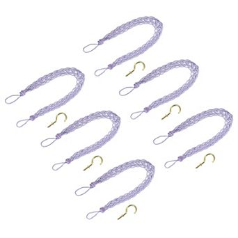 6 pc Curtain Tiebacks Braided Drapery Holdback Holder Decorative