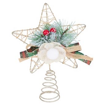 Openwork Geometric Star, Luxury Adjustable Disappearing Base Accent 8.3 Inches