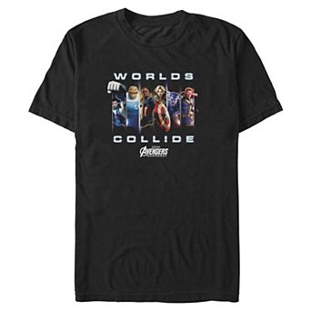 Men's Marvel Avengers Doomsday Worlds Collide Graphic Tee