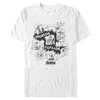 Men's Marvel Avengers Doomsday Worlds Collide Graphic Tee