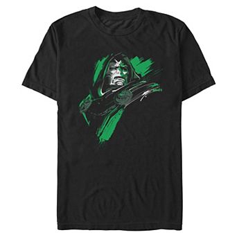 Men's Marvel Avengers Doomsday Dr. Doom Brushstrokes Portrait Graphic Tee
