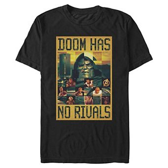Men's Marvel Avengers Doomsday Doctor Doom Has No Rivals Poster Graphic Tee