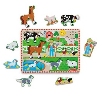Melissa & Doug Old MacDonald's Farm 8 pc Sound Puzzle