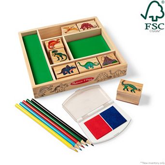Melissa & Doug Dinosaur 16 pc Stamp Set
