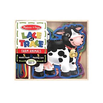 Melissa & Doug Farm Animals 10 pc Lace & Trace Panels Set
