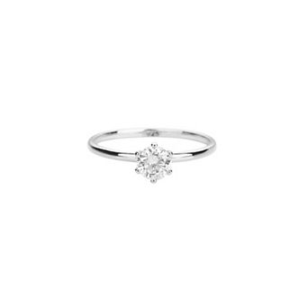 Sterling Silver 18k Gold Plated Izzie Ring Dainty Minimalist Sparkle