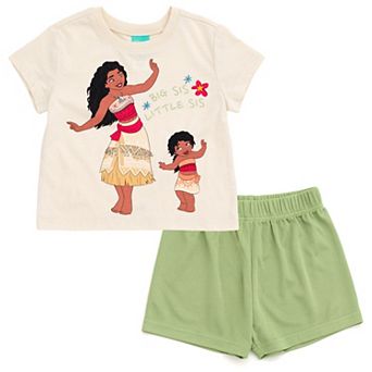 Disney's Moana T-Shirt, Tank Top and Mesh Shorts Set