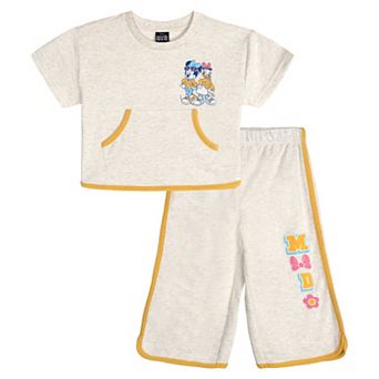 Disney's Minnie Mouse Varsity 2 pc Tee and Pants Set