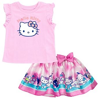 Hello Kitty 2 pc T-Shirt and Skirt Set
