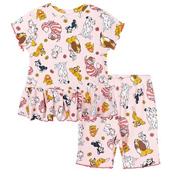 Disney's Disney Classics Ribbed Peplum Tee and Shorts Set