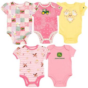 John Deere 5-Pack Short Sleeve Bodysuits