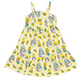 Hello Kitty Sleeveless Smocked Tiered Dress