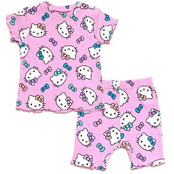 Hello Kitty 2 pc T-Shirt and Bike Shorts Set