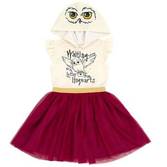 Harry Potter Hedwig Cosplay Hooded Tutu Dress
