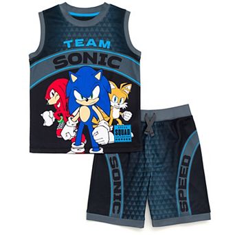 SEGA Sonic the Hedgehog Athletic 2 pc Tank Top and Shorts Set