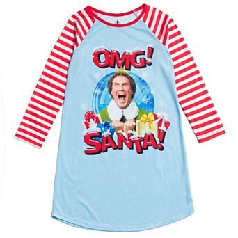 Elf Christmas Sleepwear Nightgown