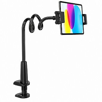 Gooseneck Tablet Holder Flexible 360 Rotation Hands Free Mount For Devices