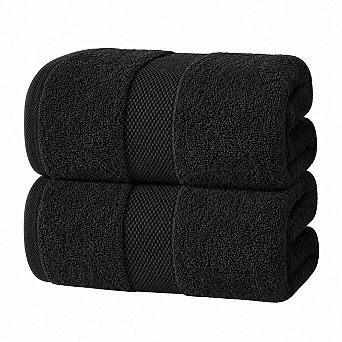 2-Pack Luxury Bath Sheets Extra Soft Quick Dry Absorbent Turkish Cotton