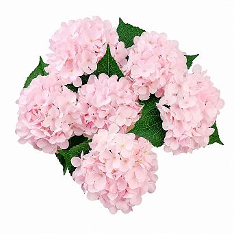 6 pc Artificial Hydrangea Flowers Silk Faux Bouquets For Home Wedding Decor