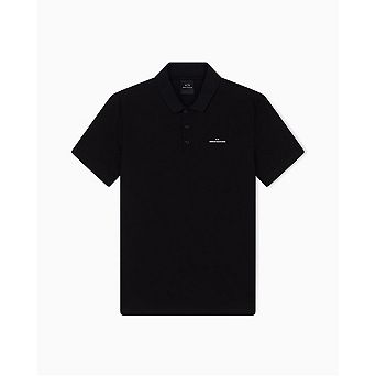 Armani Exchange Mens Collared Short-Sleeved Polo Shirt