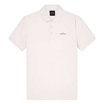 Armani Exchange Mens Collared Short-Sleeved Polo Shirt