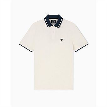 Armani Exchange Mens Short-Sleeved Polo Shirt