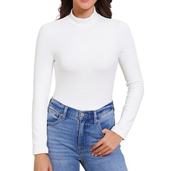 Womens Turtleneck Tops Mock Turtle Long Sleeve Shirts Fall Winter