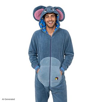 Men's OppoSuits Elephant Hooded Union Suit