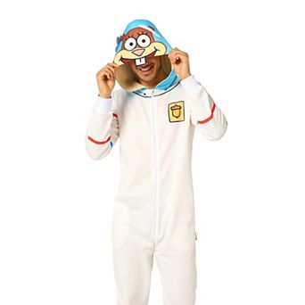 Men's OppoSuits SpongeBob SquarePants' Sandy Cheeks Hooded Union Suit