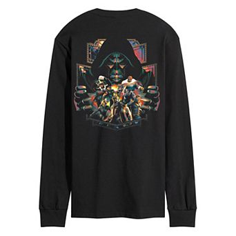 Big & Tall Marvel Avengers: Doomsday Doctor Doom vs. Heroes Long Sleeve Graphic Tee