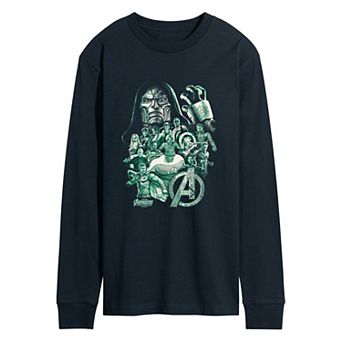 Big & Tall Marvel Avengers: Doomsday Doctor Doom vs. Heroes Long Sleeve Graphic Tee