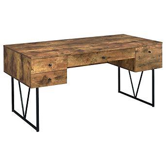 FurniFact Spacious Office Desk Computer Desk with Drawers for Home or Work