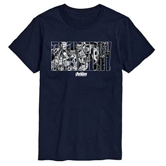 Big & Tall Marvel Avengers Doomsday Group Logo Short Sleeve Graphic Tee