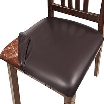 Set of 4 Waterproof Stretch Dining Chair Seat Covers for Kitchen Hotel Home
