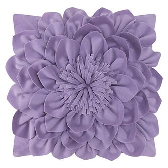 Velvet 3D Flower Throw Pillow Covers Soft Decorative Home Couch Cushion Covers