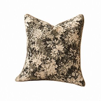 Soft Chenille Square Throw Pillow Cover Decorative Farmhouse Accent For Living Room Bedroom