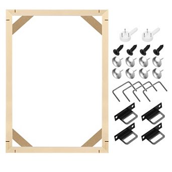 Canvas Stretcher Bars Wood Canvas Frame Kit for Oil Paintings Prints Posters