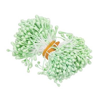300 pc Double Heads Flower Stamen, Artificial Flower Stamen Pistil Matt Pearl Floral Stamen