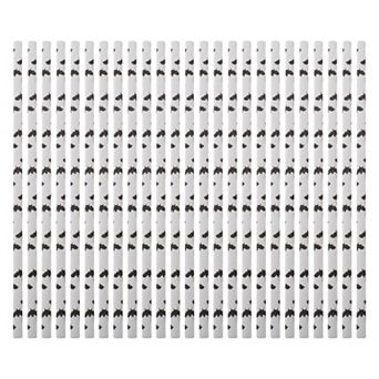 25 pc Disposable Paper Straws, Decorative Drinking Straws for Halloween Party