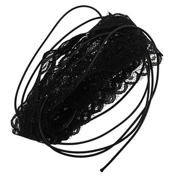 Lace Bow Pattern Adjustable Choker Necklace Wrap Around Wrist Bracelet 1 pc