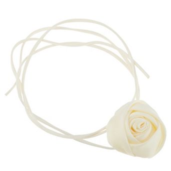 Satin Rose Pattern Adjustable Choker Wrap Around Wrist Bracelet 1 pc