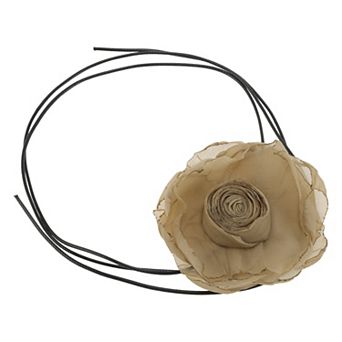 Dried Rose Pattern Adjustable Choker Necklace Wrap Around Wrist Bracelet 1 pc